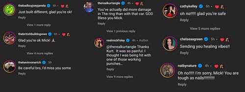 A screenshot of the comments via IG.