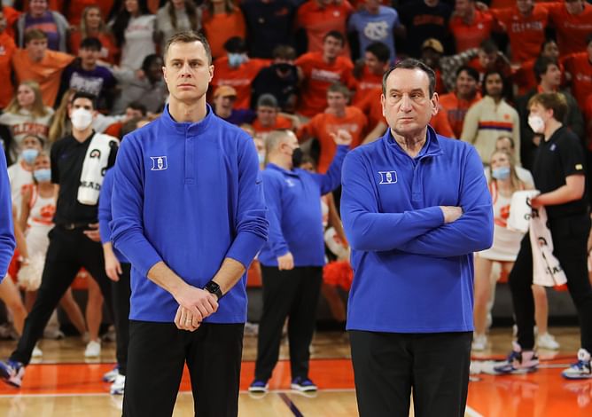 Coach K pokes fun at Duke HC Jon Scheyer over "White Mike" days growing up in Chicago