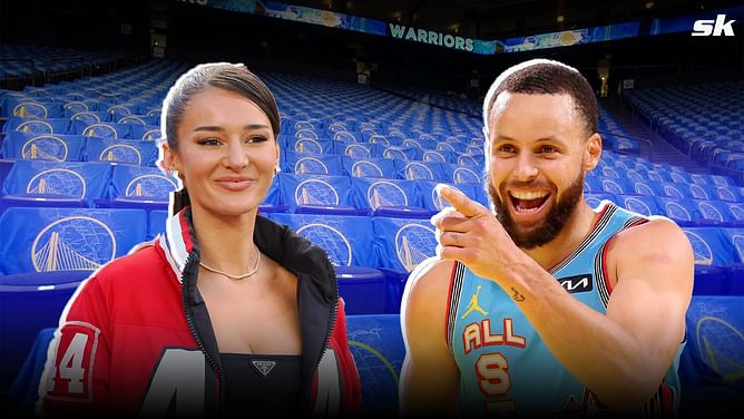 IN PICS: Kyle Juszczyk's wife Kristin rocks custom Steph Curry fit courtside at Warriors-Lakers game