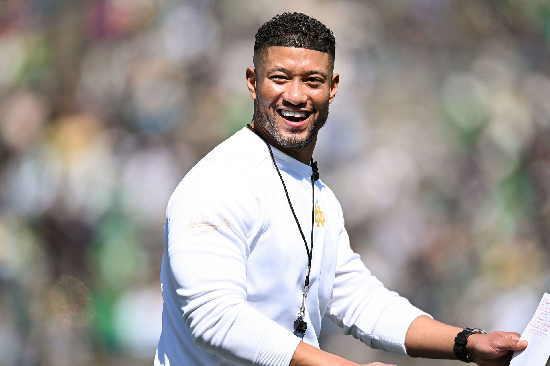 COLLEGE FOOTBALL: APR 12 Notre Dame Blue-Gold Game - Source: Getty