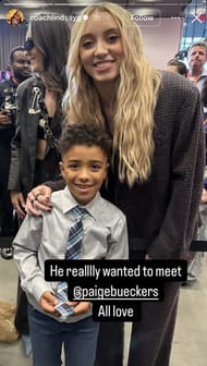 Lindsay Gottlieb's son Jordan poses with No, 1 WNBA Draft pick Paige Bueckers