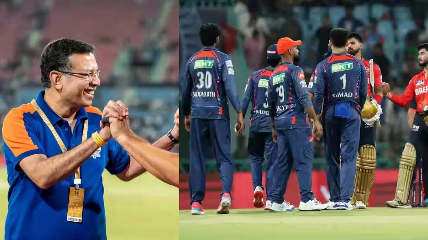 लखनऊ सुपरजायंट्स की टीम और संजीव गोयनका (Photo Credit_iplt20.com)