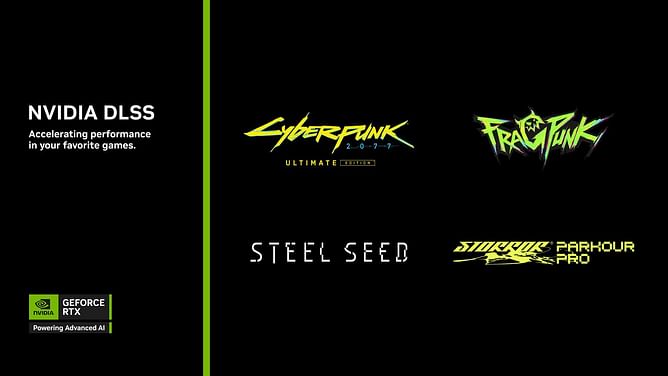 NVIDIA DLSS 4 with Multi Frame Generation boosts performance in Cyberpunk 2077, Steel Seed & more