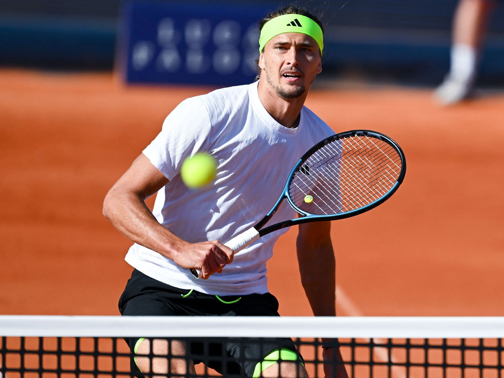 Zverev in action at the ATP Tour - Munich. - Source: Getty
