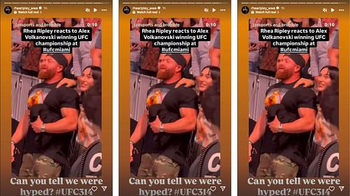Ripley and Matthews attended UFC 314. [Image credit: Rhea Ripley's Instagram]