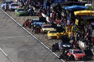 Pit road during the NASCAR Cup Series Jack Link's 500 at Talladega Superspeedway. Source: Getty