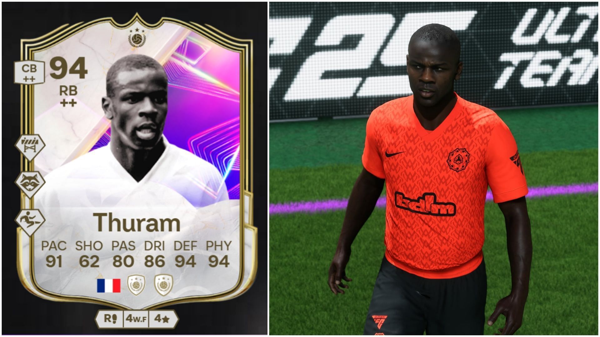 Thuram SBC has been leaked (Images via EA Sports/Sportskeeda Gaming)