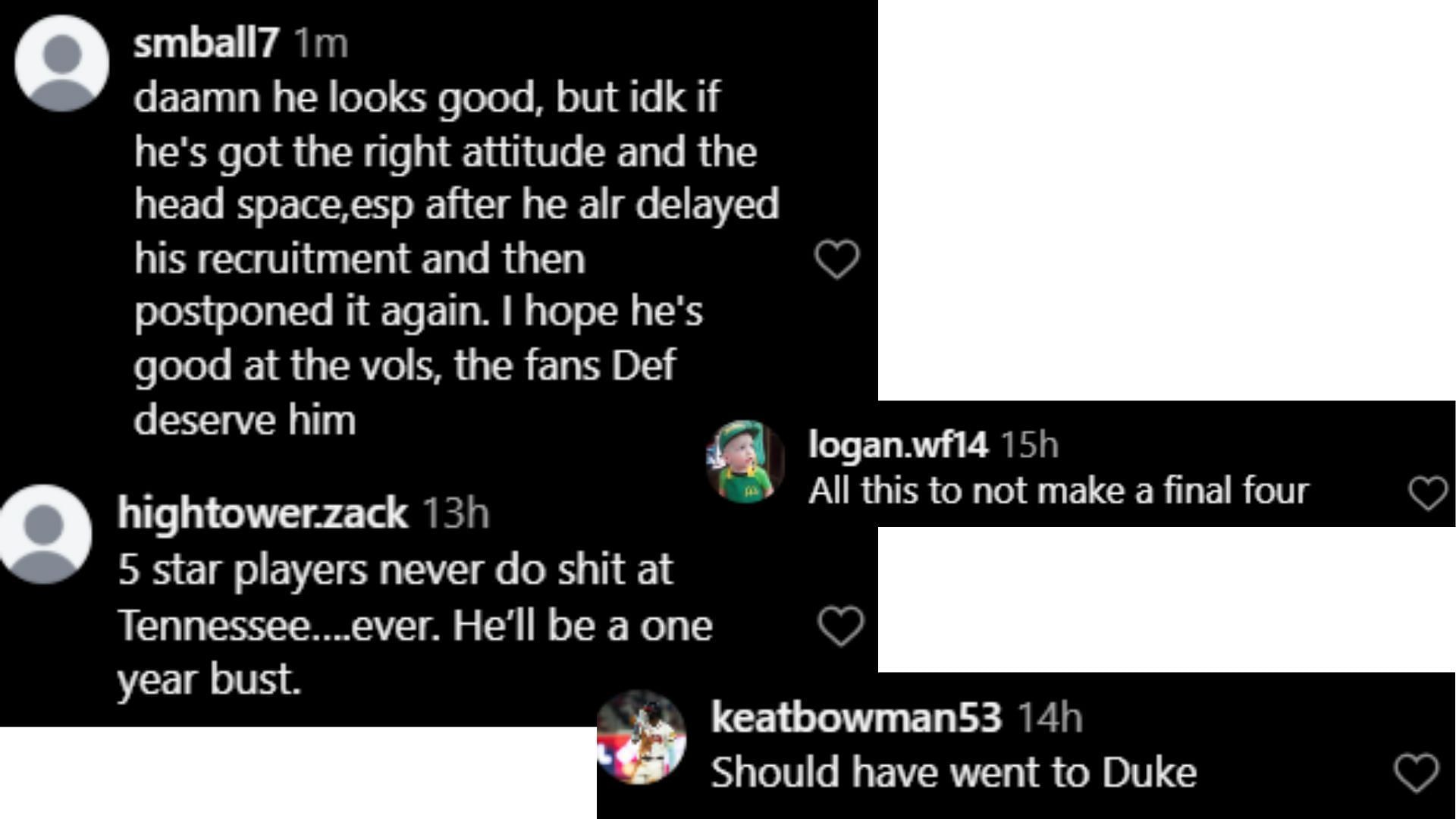 Tennessee fans rejoice as high school standout Nate Ament confirms signing with the Volunteers (image credit: instagram/vol_hoops)