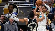 Watch: Giannis Antetokounmpo's heated exchange with Tyrese Haliburton's father John goes viral