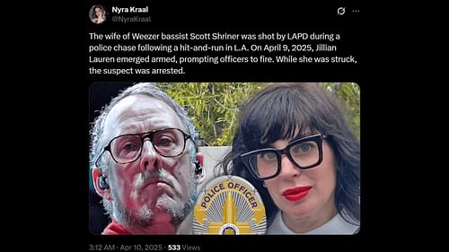 Jillian Lauren is facing an attempted murder charge. (Image via X)