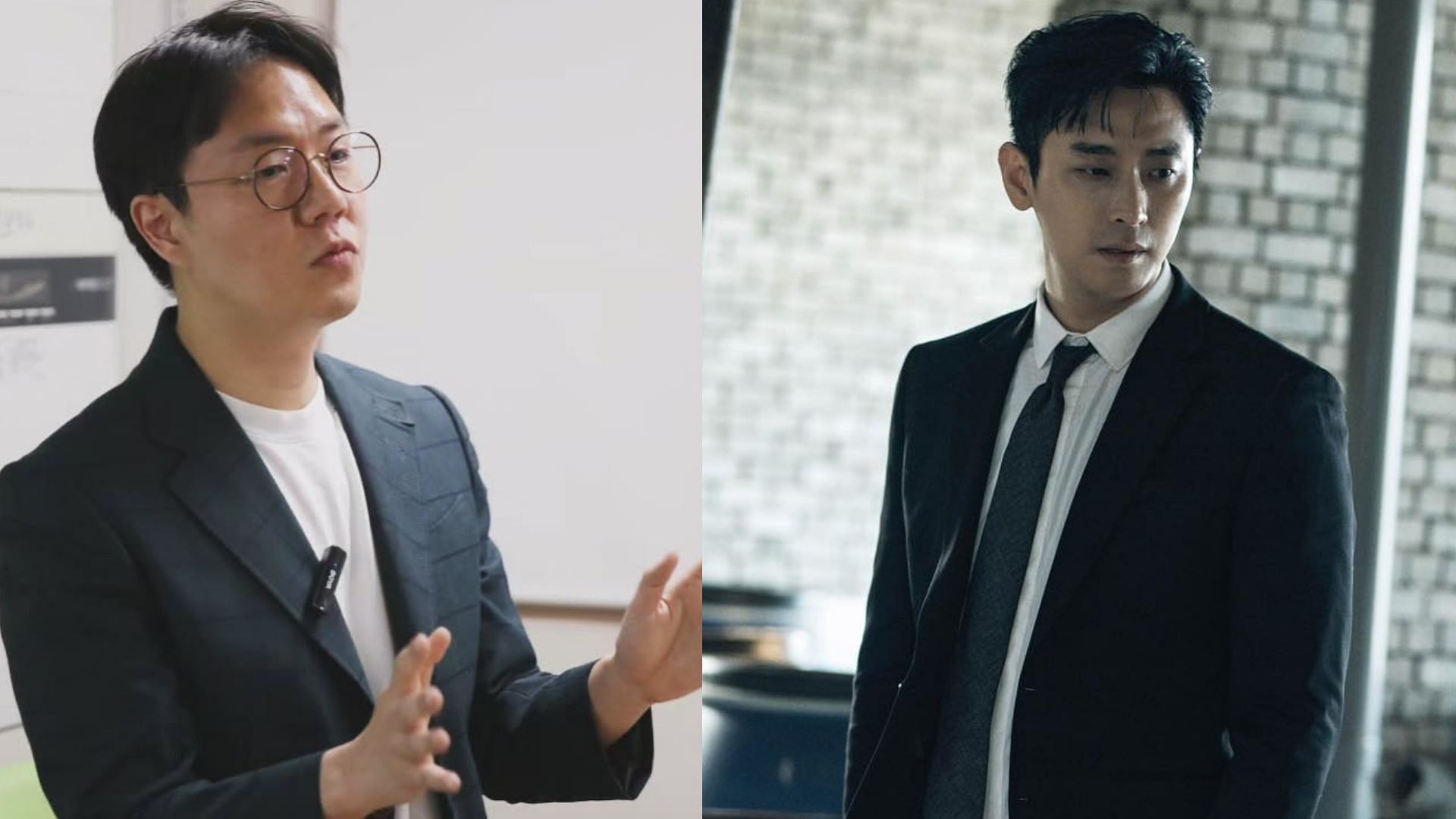 Writer Lee Nak-jun and actor Ju Ji-hoon