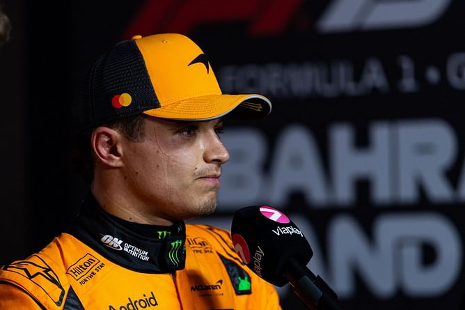 Lando Norris sets his race target after Oscar Piastri wins pole in Bahrain