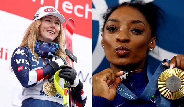 Mikaela Shiffrin and Simone Biles - Source: Getty