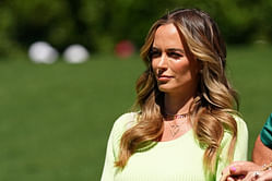 Brooks Koepka's wife Jena Sims styles in white shirt and blue denim for new photoshoot