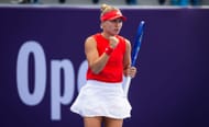 Starodubtseva in action at the Qatar TotalEnergies Open - Source: Getty