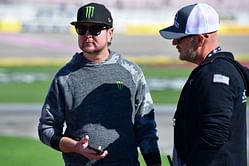 NASCAR champ Kurt Busch reacts after an Aussie star uncovers hilarious Google mishap