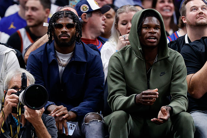 WATCH: Travis Hunter's reaction to Saints passing on Shedeur Sanders goes viral as Colorado QB's draft stock takes massive blow