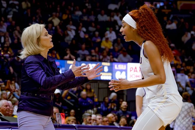 When Kim Mulkey spoke on Angel Reese getting redemption from her mistakes at LSU: "Your past doesn't define you unless you continue down that path"