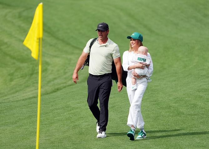 Brooks Koepka's 'warmest welcome' for wife Jena Sims melts her heart ahead of the Masters