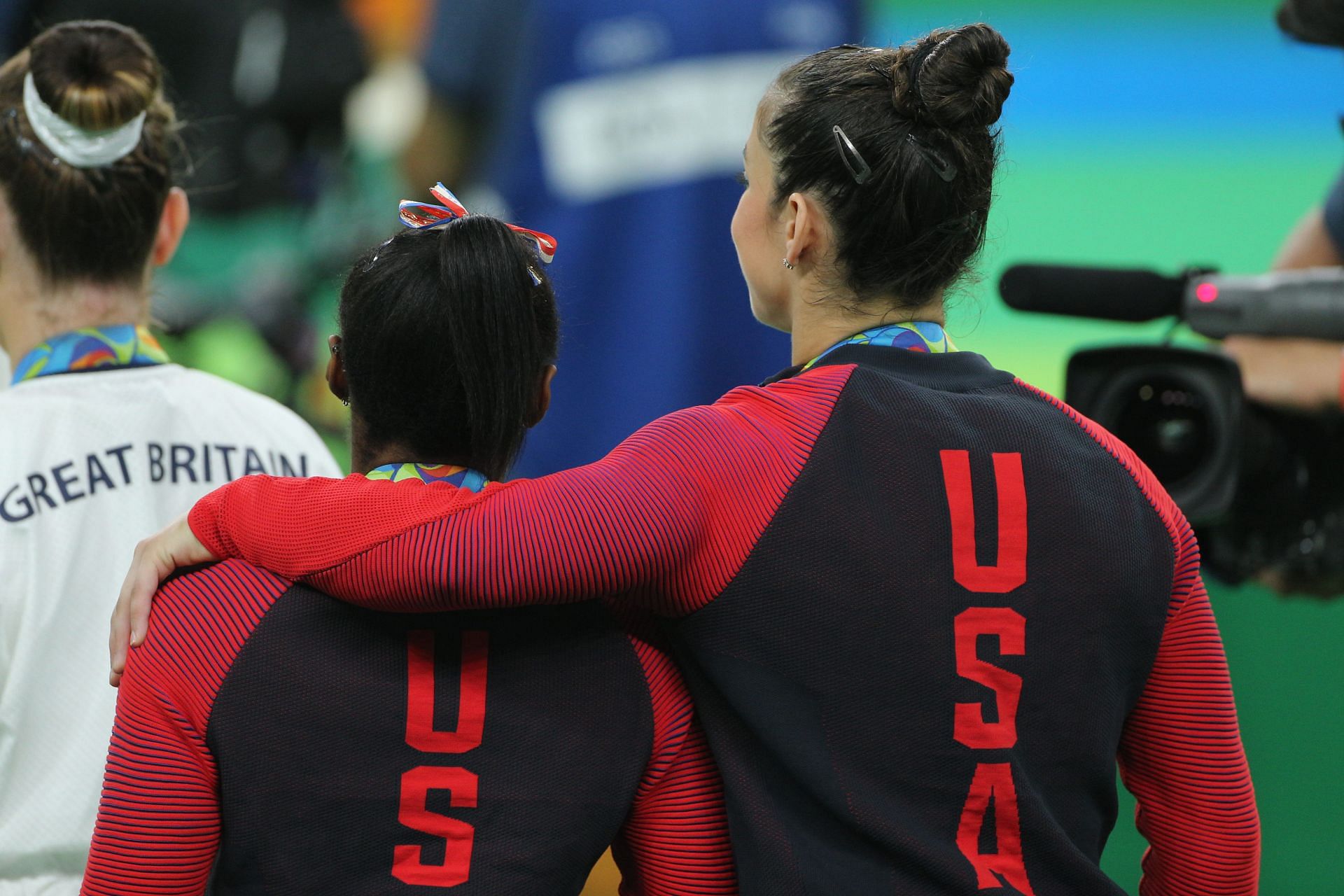 Simone Biles and Aly Raisman at Rio Olympics [Image Source : Getty]