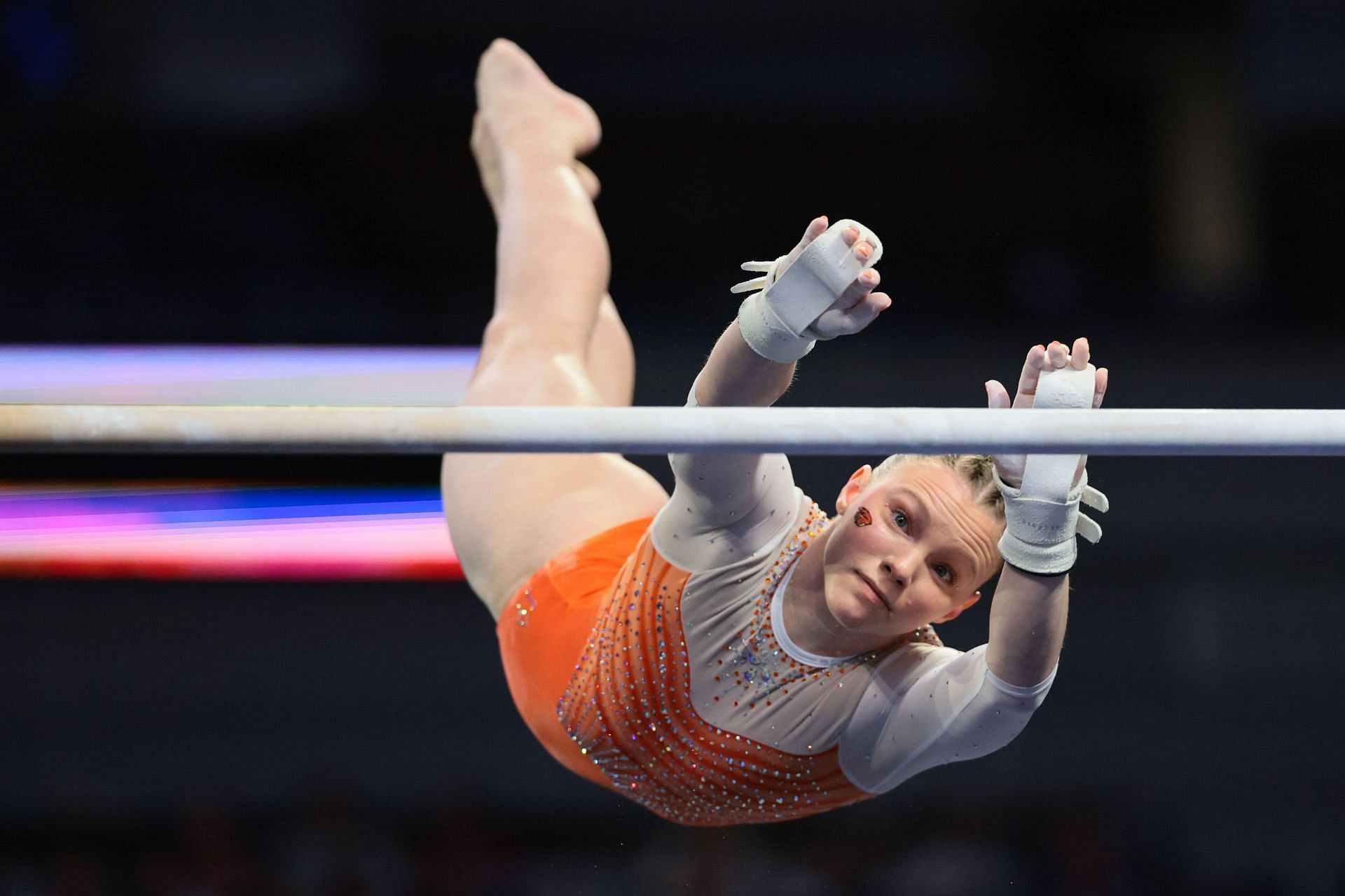 Jade Carey at the 2025 NCAA Women&#039;s Gymnastics Championships - Source: Getty