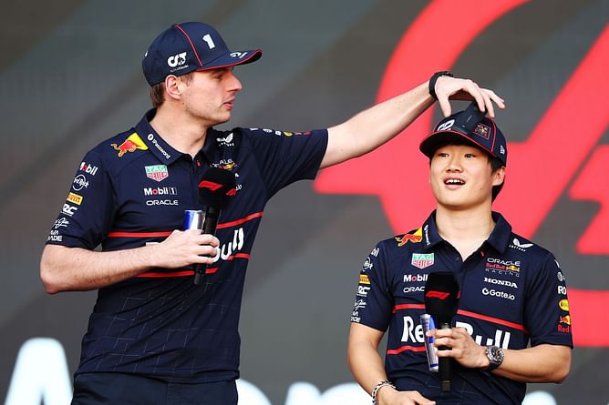 Damon Hill drops 4-word reaction to Yuki Tsunoda's aspirations of wanting to beat Max Verstappen at Red Bull