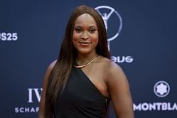 Rebeca Andrade turns up glamour in black swimwear as she delights in her offseason