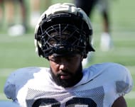 Defensive lineman Mo Omonode is another player Purdue has lost in the portal. (Photo Credit: IMAGN)