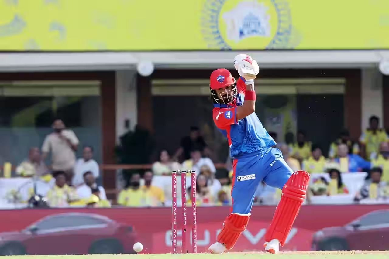 KL Rahul&#039;s half-century helped DC set a challenging target for CSK. [P/C: iplt20.com]