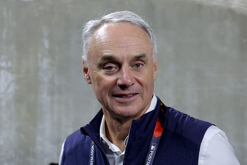 MLB World Series - Los Angeles Dodgers at New York Yankees - Rob Manfred (Photo via IMAGN)