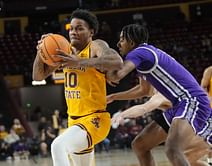 Shaqir O’Neal and Mikey Williams react as Arizona State transfer Brandon Gardner commits to Sacramento State