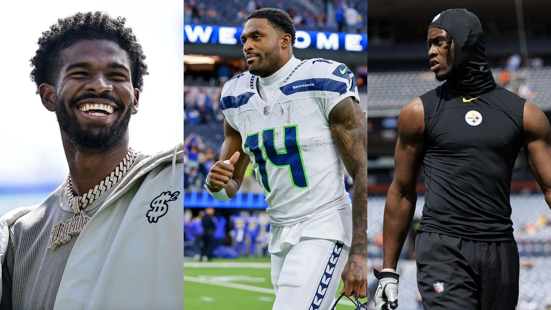 Will Shedeur Sanders join DK Metcalf, George Pickens in Pittsburgh? - via Getty/CMS