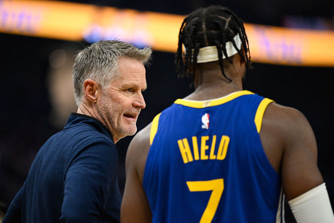 Steve Kerr hilariously hails Buddy Hield's defensive tone-setting - "Never been said before by anybody on this earth"
