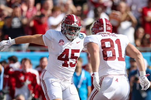 While Robbie Ouzts (45) was picked, fellow tight end CJ Dippre (81) was not. (Photo Credit: IMAGN)