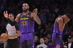 "Michael Jordan would never treat his teammate like that" - NBA fans erupt over LeBron James fuming at Rui Hachimura after fumbling rebound