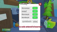 "The code entered is incorrect" error in Pets League Race (Image via Roblox)