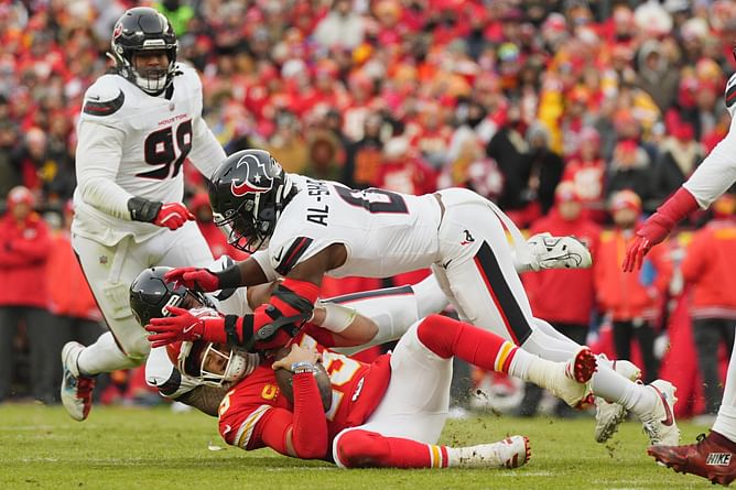 Chiefs projected to trade up with Ravens in Round 1 and draft 6'6", 331-pound OT as Patrick Mahomes' protector