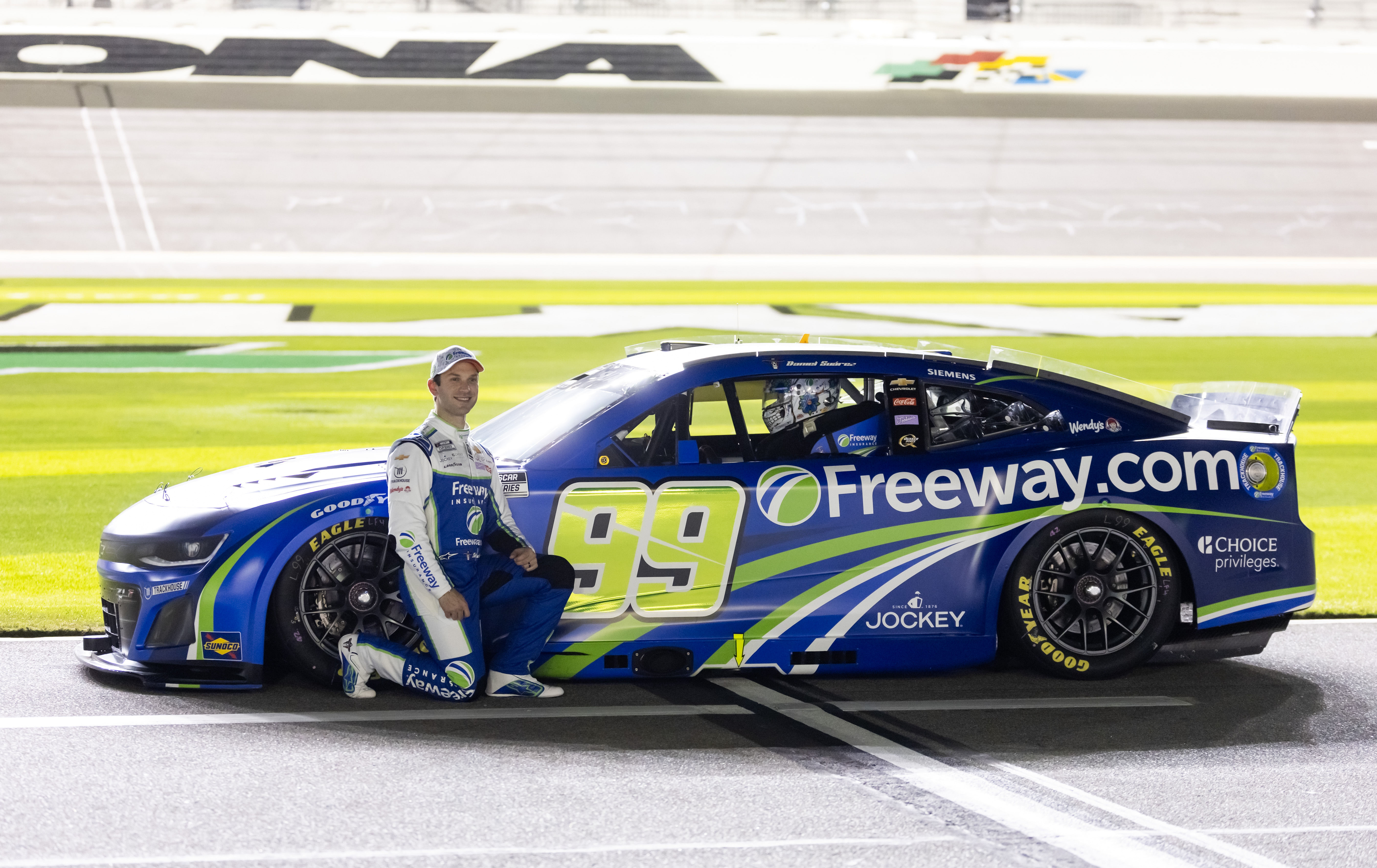 Daniel Suarez during the 2025 Daytona 500 - Source: Imagn