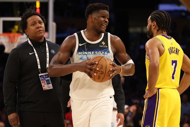 Potential injury bug hits Timberwolves as Anthony Edwards and $41,959,296 big endure blows in Game 1 vs Lakers