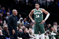 Milwaukee Bucks' head coach Doc Rivers and Giannis Antetokoumpo - Source: Imagn