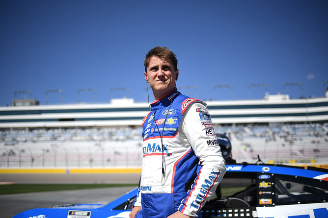 Zane Smith feels frustrated by strange Talladega racing style despite winning pole