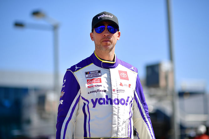 Denny Hamlin sarcastically plays down rivalry suggestion with “favorite NASCAR person”