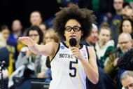 Notre Dame's Olivia Miles turned down the WNBA and then went to TCU in a portal shocker. (Photo Credit: IMAGN)