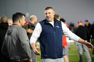 Mike Vrabel during the NFL combine. (Credits: IMAGN)