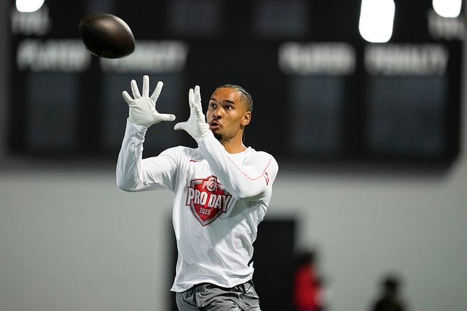 Emeka Egbuka slips to second round in Mel Kiper's new mock draft