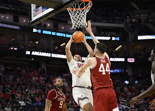 Arkansas big man Zvonimir Ivisic has transferred to Illinois to join his brother Tomislav. (Photo Credit: IMAGN)