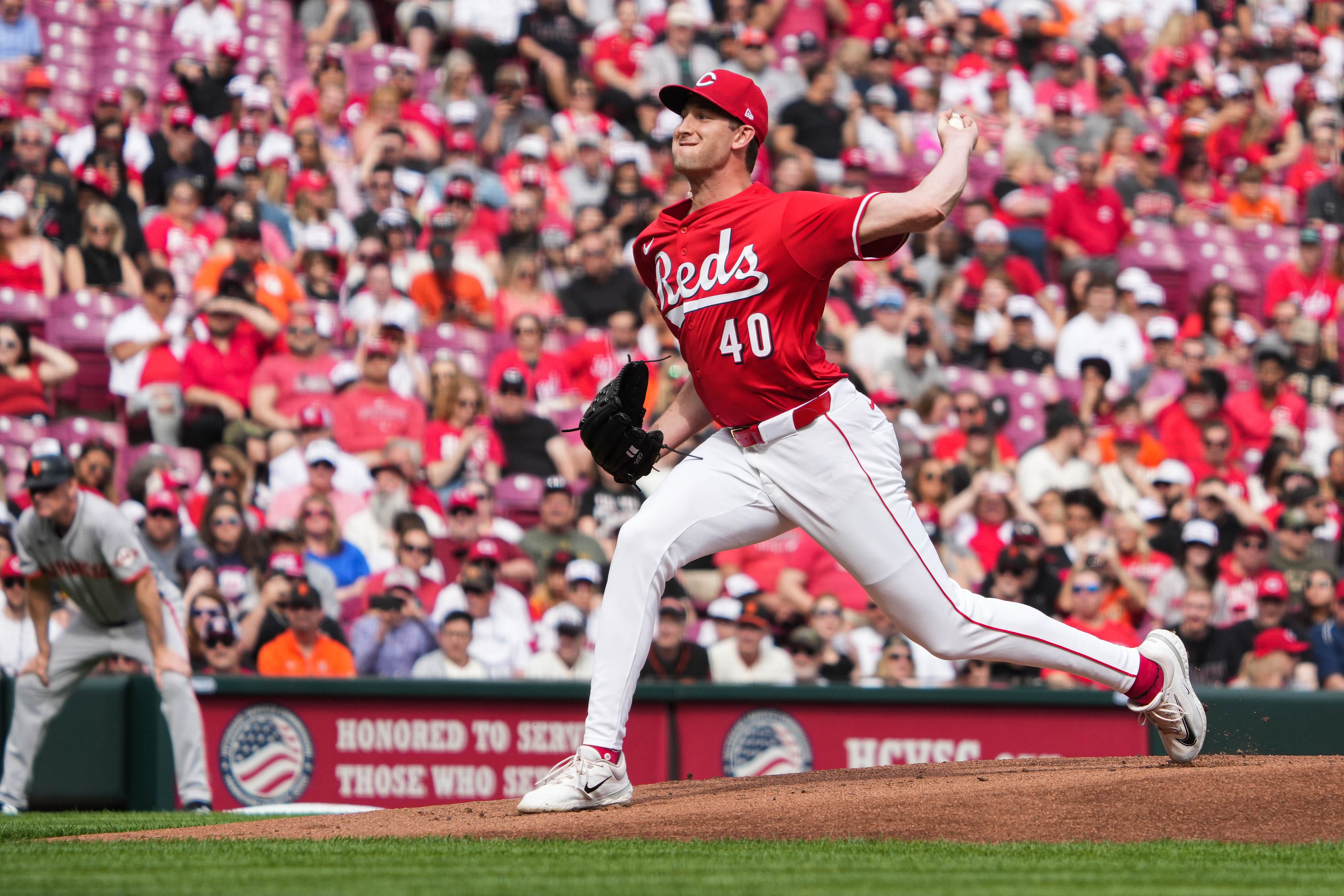 Nick Lodolo is on the mound today (Imagn)