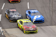 Ryan Blaney (12) with Austin Cindric (2) and Denny Hamlin (11) at Martinsville Speedway - Source: Imagn