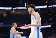 Oklahoma City Thunder forward Chet Holmgren reacts against the Memphis Grizzlies at Paycom Center. Photo Credit: Imagn