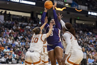 TCU's Deasia Merrill saw a lesser role this season and her WNBA Draft stock dropped accordingly. (Photo Credit: IMAGN)